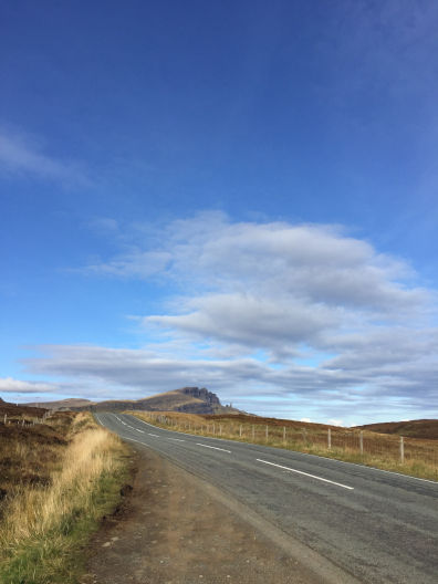 Photograph of a road in Scotland